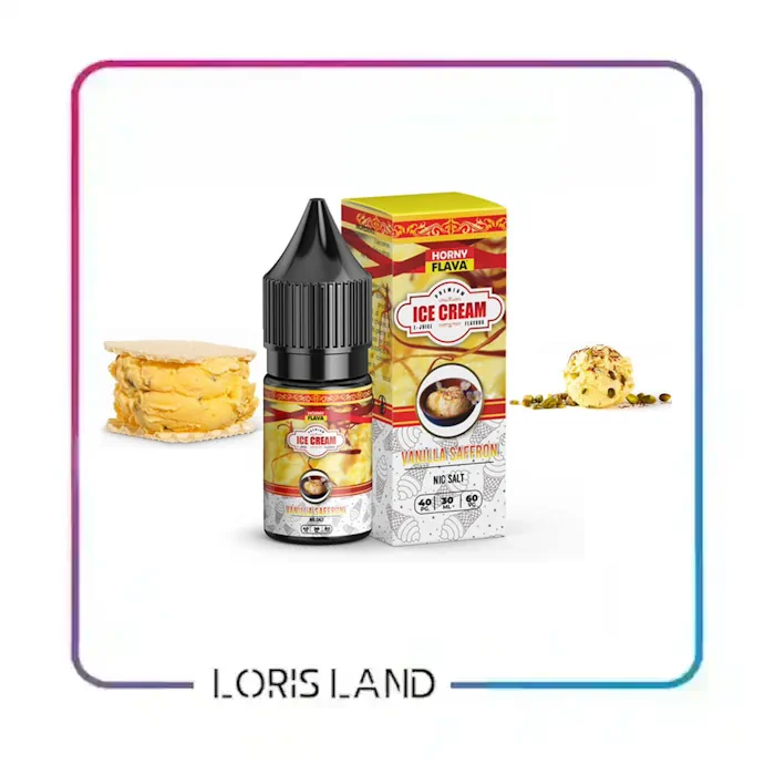 سالت بستنی وانیل و زعفران هورنی فلاوا